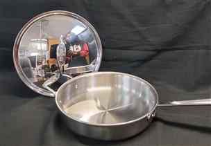 All-Clad d5 Brushed Stainless Steel 3-Quart Sauté Pan with Lid +